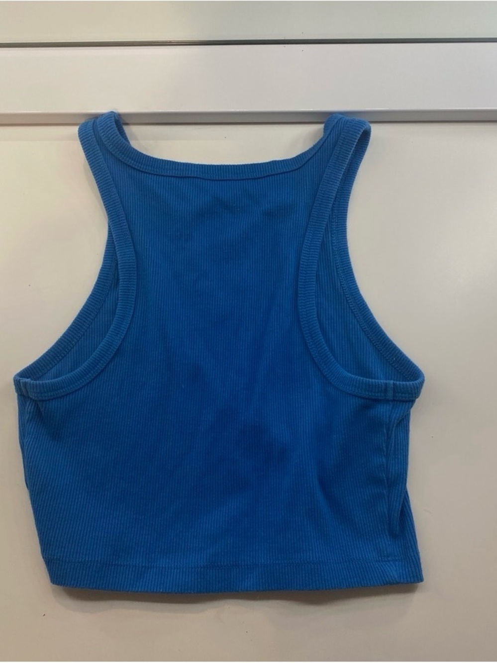 Wild Fable Royal Blue Ribbed Crop Tank XS High Neck - Picture 3 of 3
